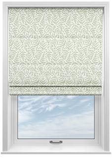Fernshore, Mint - Twist&Fit Roman Blind